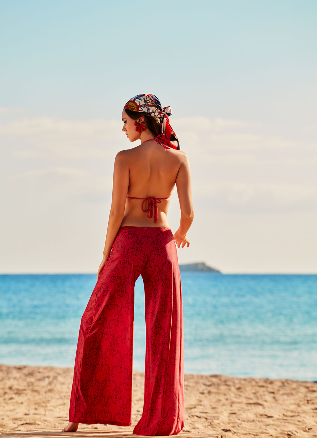 WIDE LEG TROUSERS IN ROCOCO DESIGN BY ANTMARKANT Antmarkant