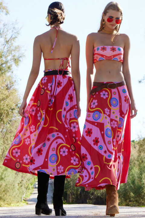 skirt in amour design