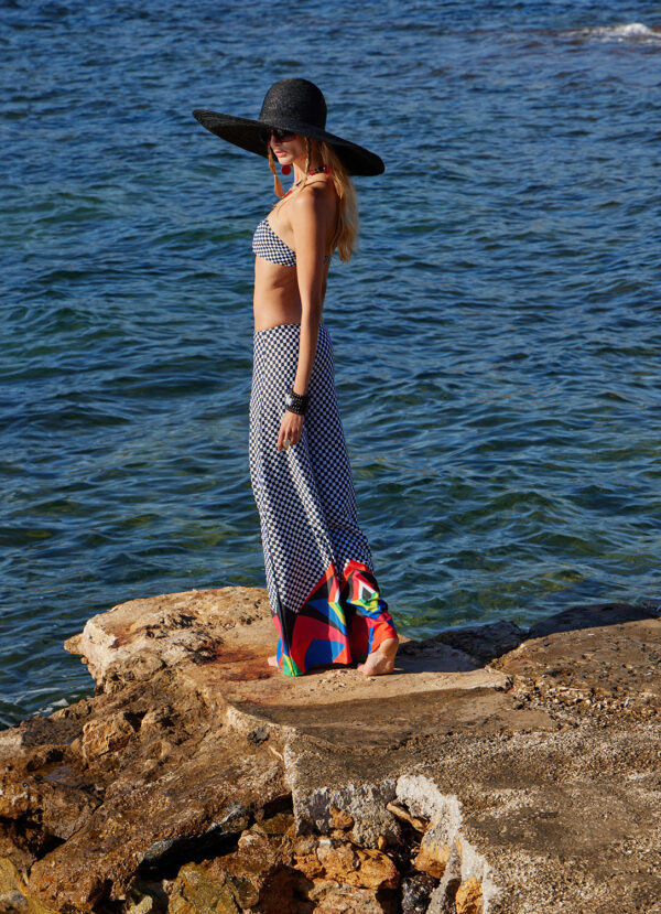 WIDE LEG TROUSERS IN CAIPIROSKA DESIGN BY ANTMARKANT Antmarkant