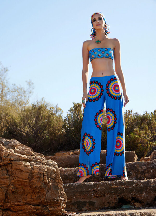 wide leg trousers in spock design
