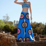 wide leg trousers in spock design