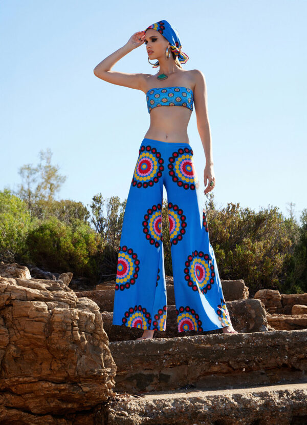 wide leg trousers in spock design