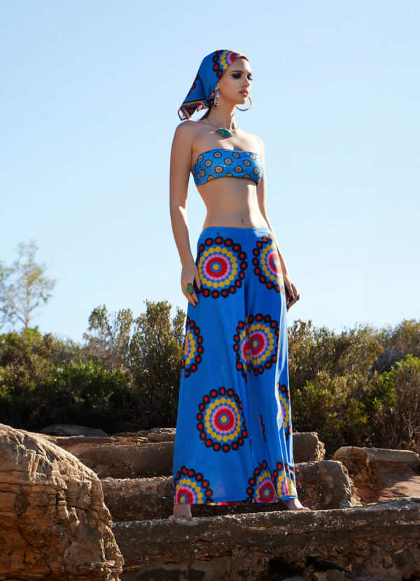 wide leg trousers in spock design