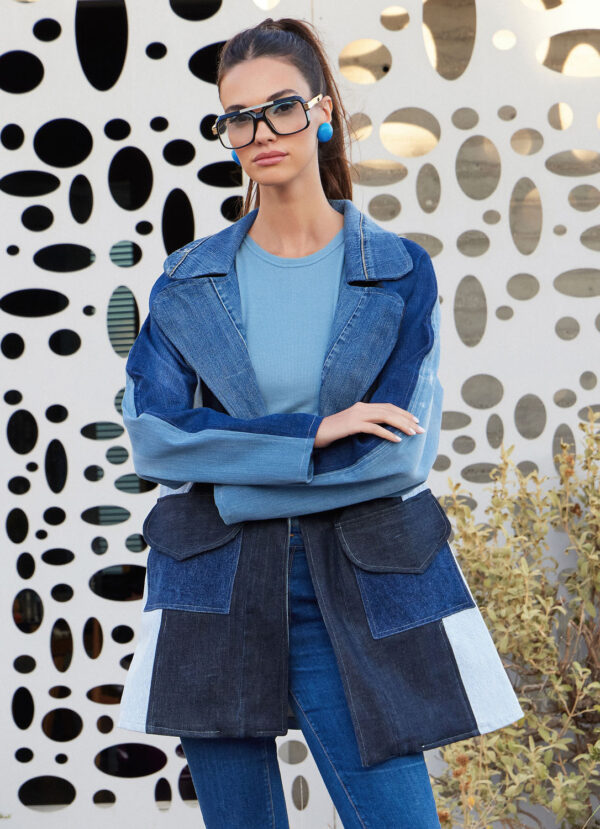 RECYCLED JEAN JACKET ΝΟ BUTTONS E BY ANTMARKANT