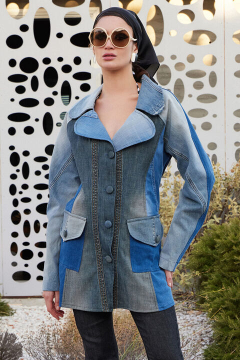 RECYCLED JEAN JACKET J BY ANTMARKANT