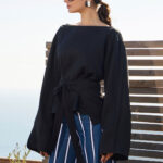 SHORT KIMONO IN BLACK COLOR