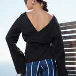 SHORT KIMONO IN BLACK COLOR