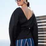 SHORT KIMONO IN BLACK COLOR