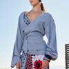 SHORT KIMONO IN LIGHT BLUE COLOR