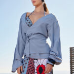 SHORT KIMONO IN LIGHT BLUE COLOR