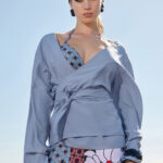 SHORT KIMONO IN LIGHT BLUE COLOR