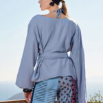 SHORT KIMONO IN LIGHT BLUE COLOR