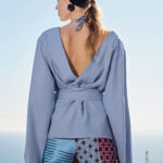 SHORT KIMONO IN LIGHT BLUE COLOR