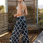 WIDE LEG TROUSERS IN KARA DESIGN BY ANTMARKANT