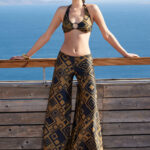WIDE LEG TROUSERS IN JAVA DESIGN
