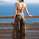 WIDE LEG TROUSERS IN JAVA DESIGN